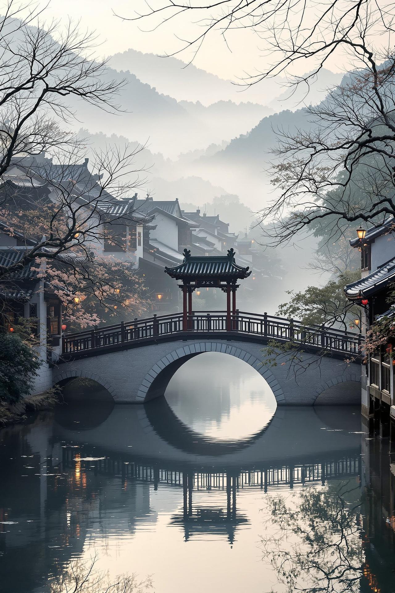 江南水乡高清海报